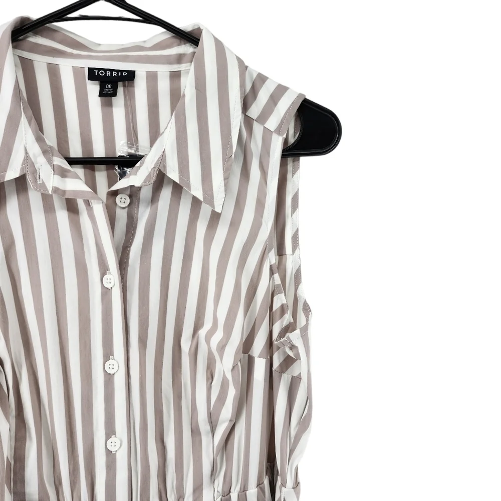 Torrid Women's Poplin Collared Shirt Dress - 00